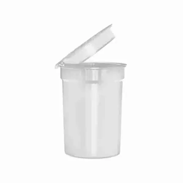 30 Dram Child Resistant Pop Top - Clear - Made in the USA