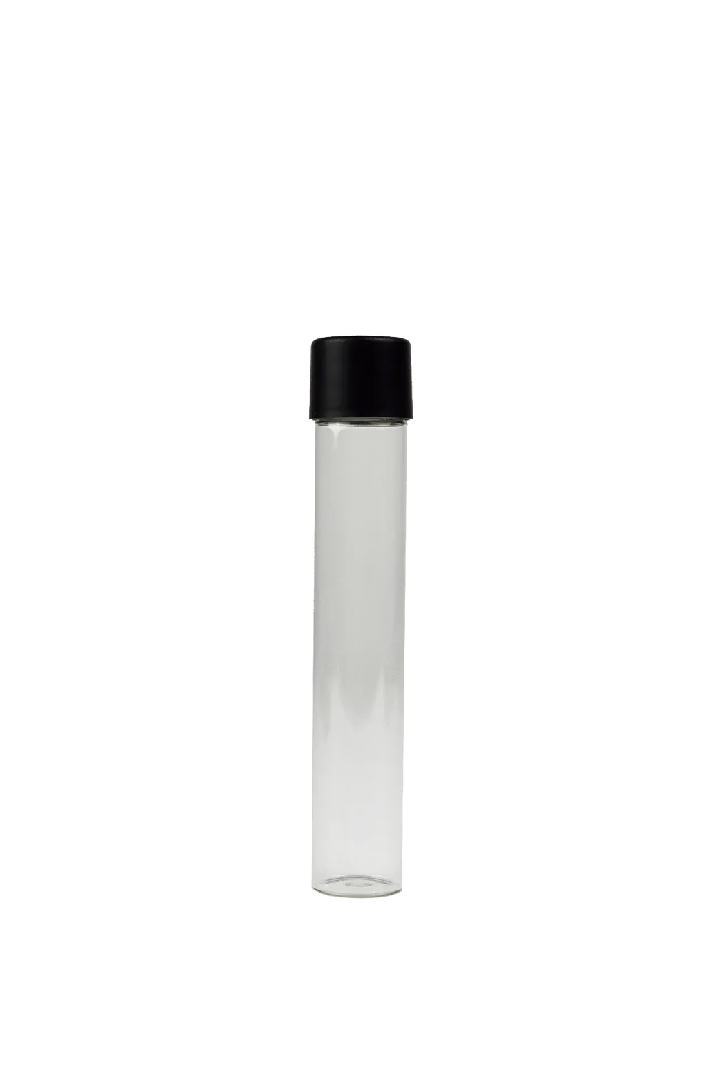 Clear 119mm glass tube with black CR lid
