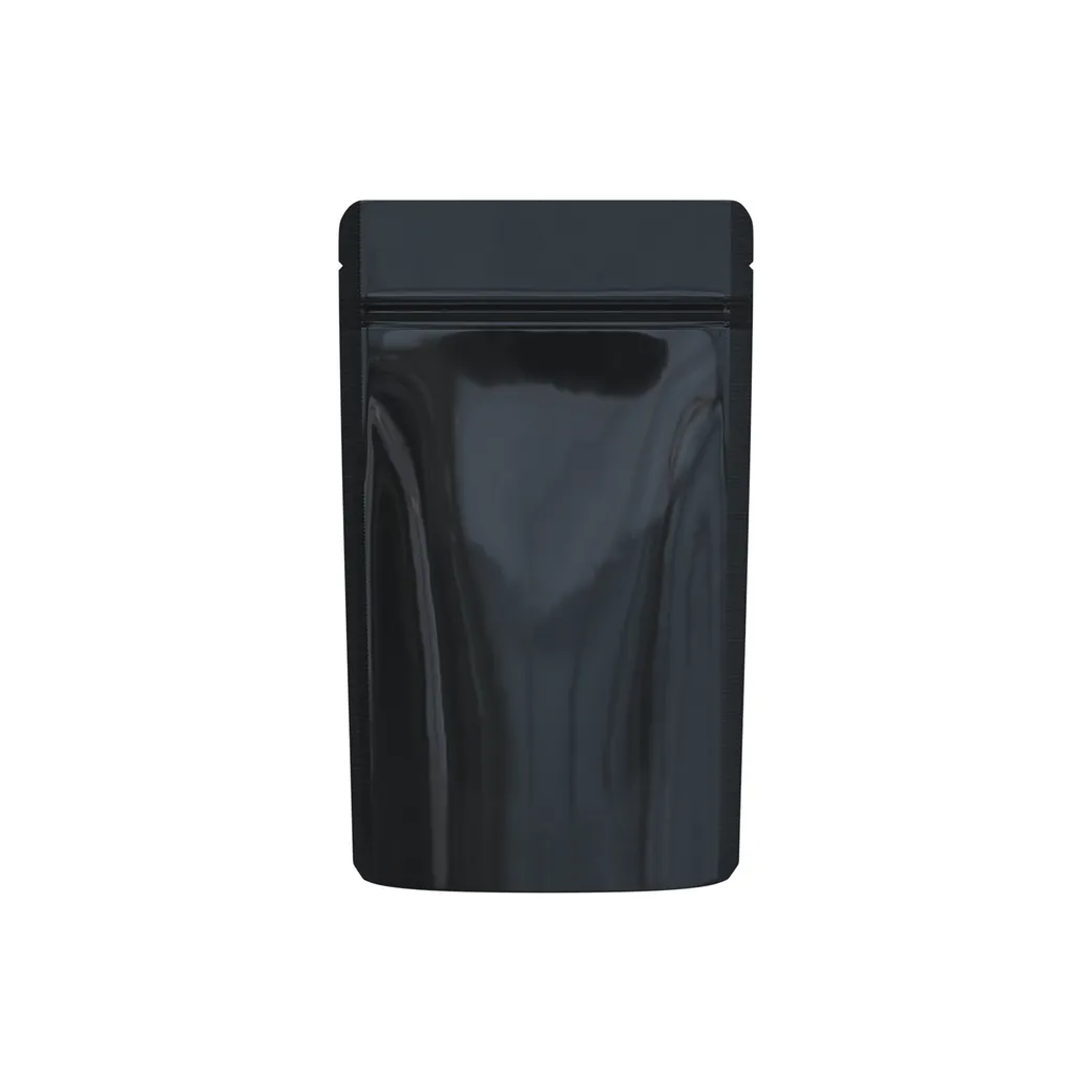 1/4 Ounce Glossy Solid White Smell Proof Mylar Bags