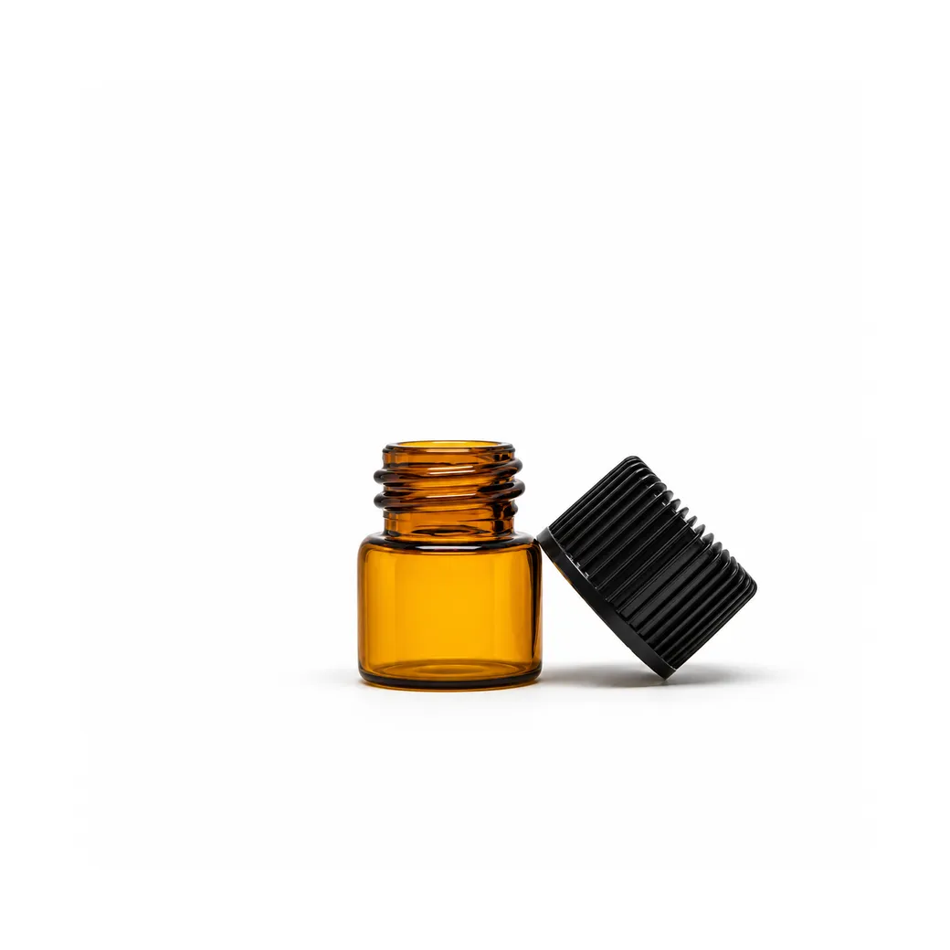 1ML Vial with Orifice Reducer and Cap - Clear or Amber