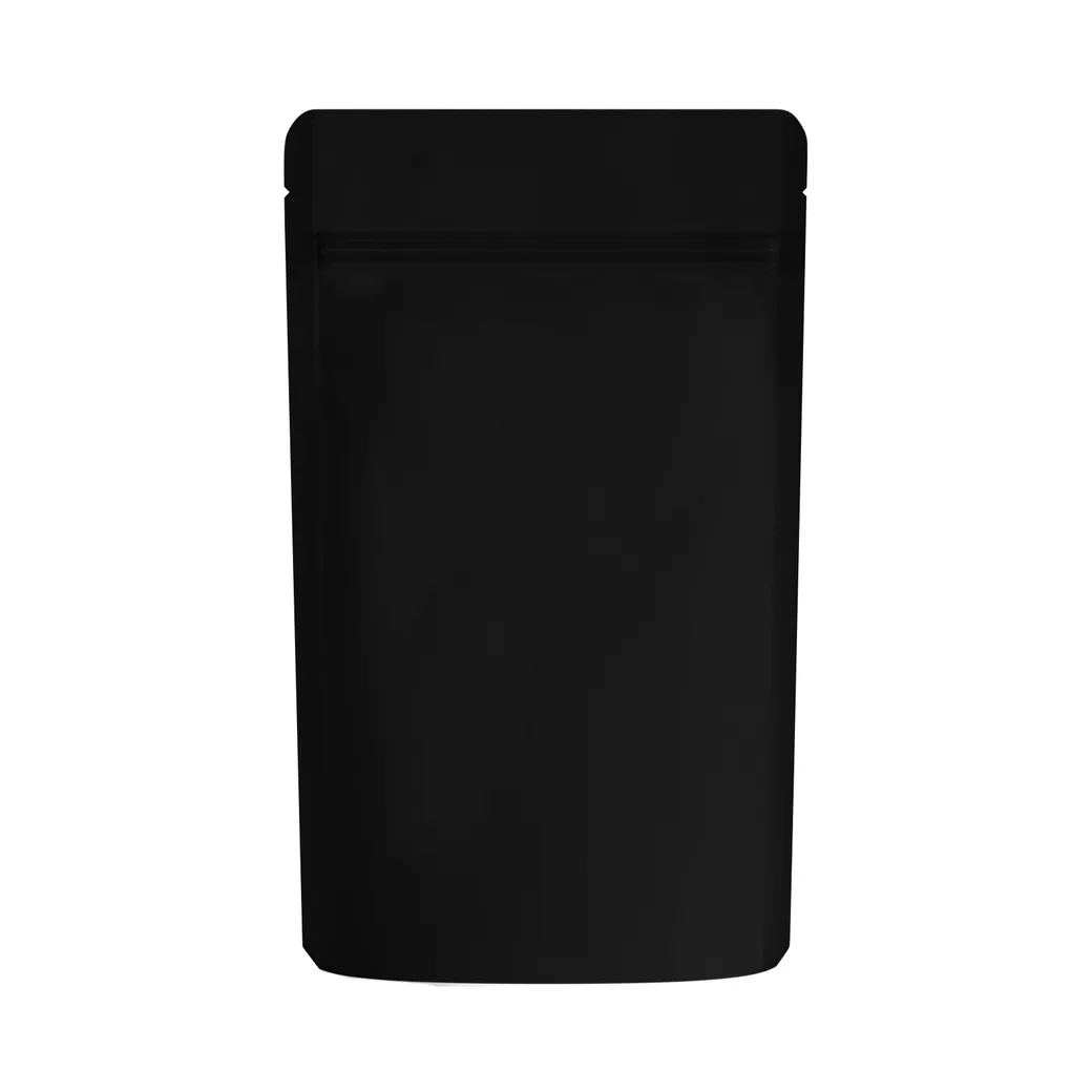 1/4th Ounce Matte Solid Black Smell Proof Mylar Bags