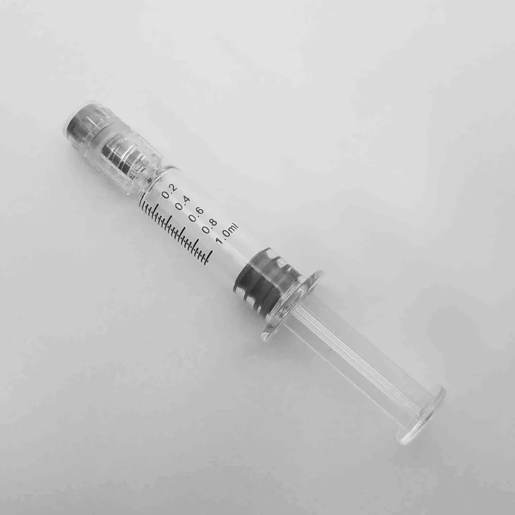 1ML Glass Concentrate Oil Syringe Not Lubricated- Black Markings