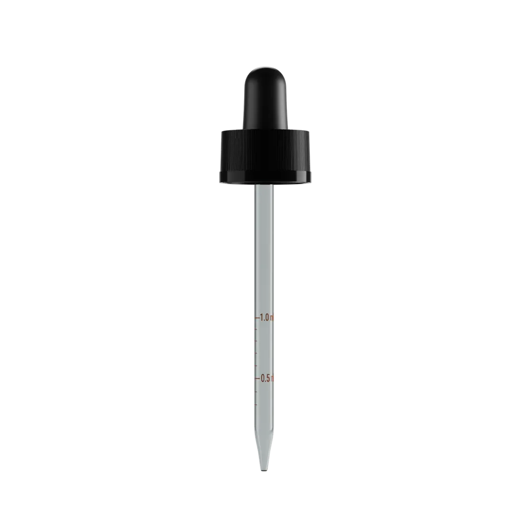 Child Resistant Pipette Top for the 30ML Translucent Blue Glass Child Resistant Tincture Bottle- Pipette / Top Only, Bottle sold separately