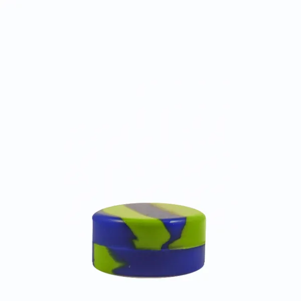 5ML Non-Stick Silicone Concentrate “Team Color” Containers - Blue and Green