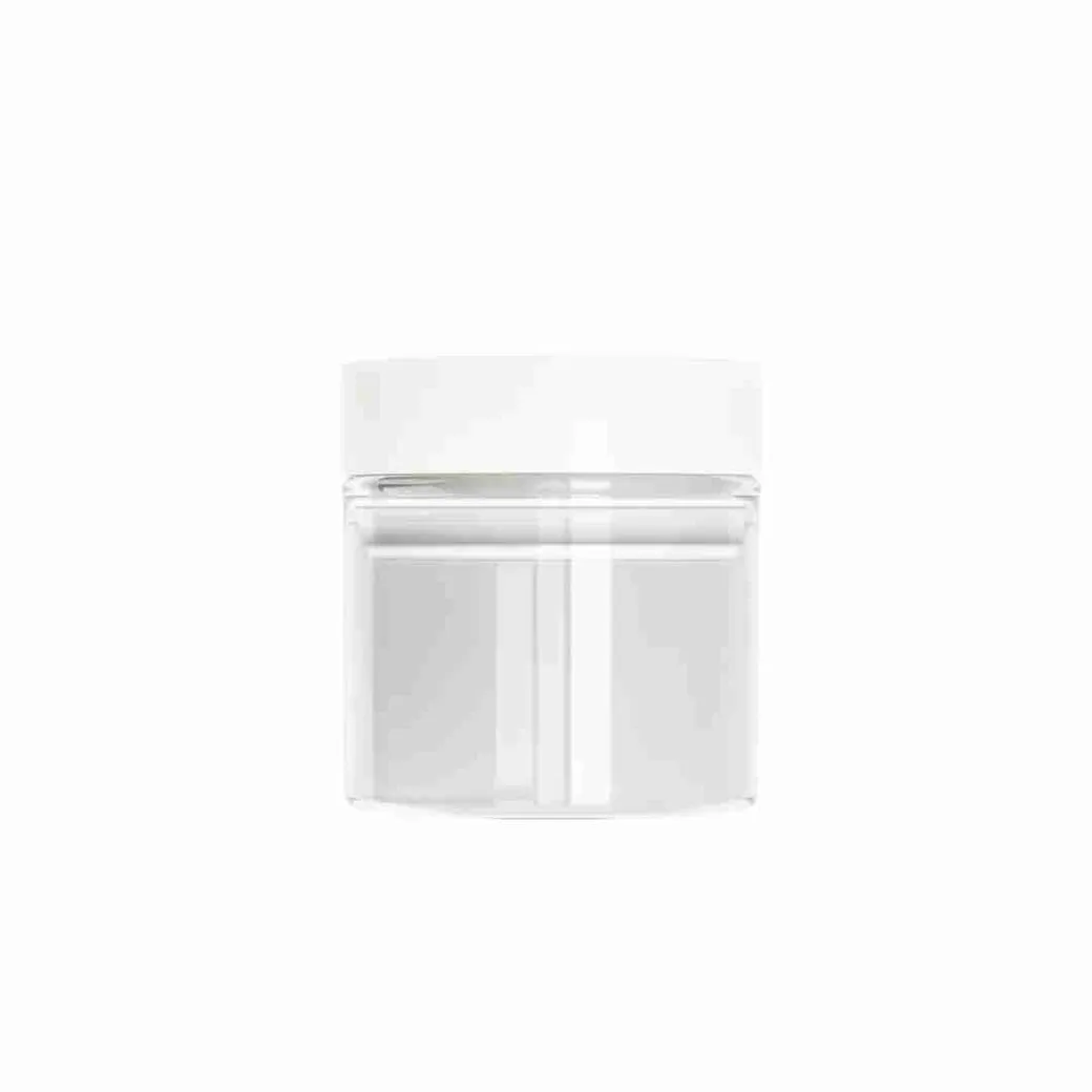 Small 30ML Tube Jar for 1 Gram - White Single-Fin Gasket Lid