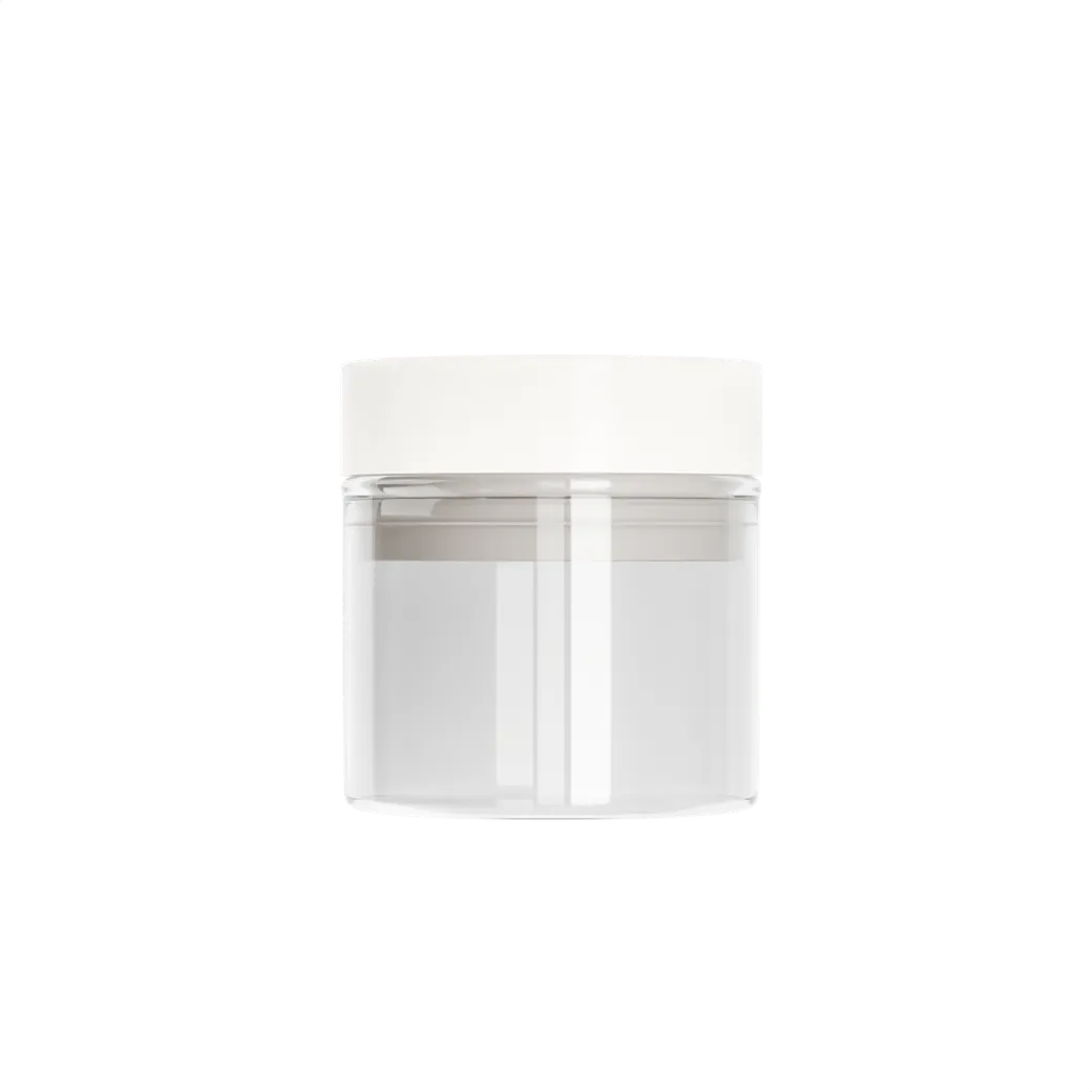 Small 30ML Tube Jar for 1 Gram - Non-Gasket Matte White Lid
