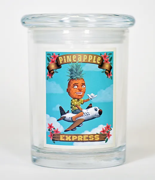 “Pineapple Express” Stash Jar for 1+ oz