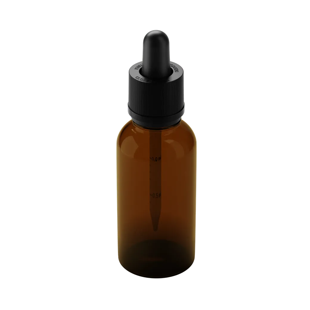 30ML Glass Child Resistant Tincture Bottle - Amber