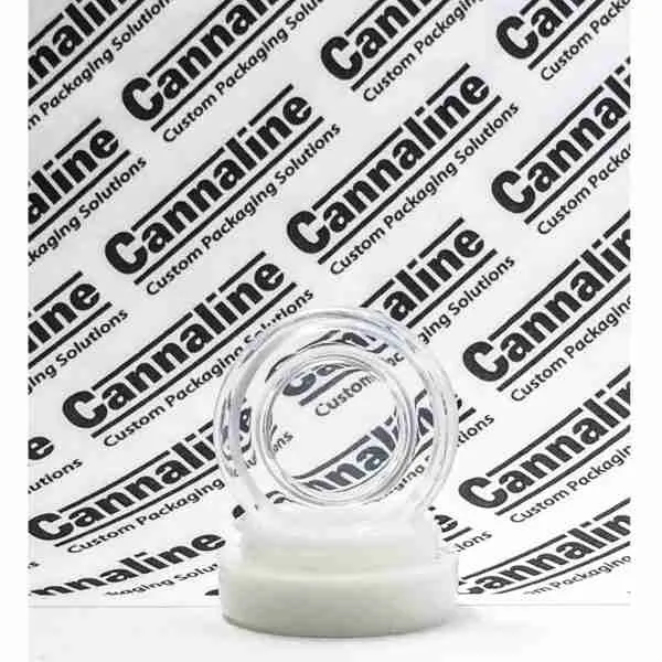 5ml White Base Silicone Concentrate Containers - Ultra Clear Lid