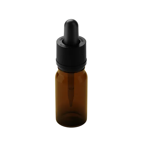 10ML Amber Glass Child Resistant Tincture Bottle
