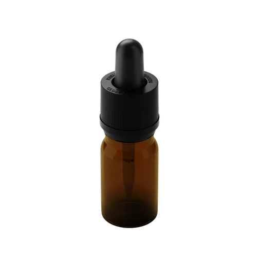 5 ml Amber Glass Child Resistant Tincture Bottle w/lid