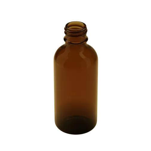 60ML Translucent Amber Glass Child Resistant Tincture Bottle- Bottle only, Pipette sold separately