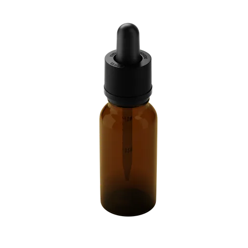 20ML Amber Glass Child Resistant Tincture Bottle