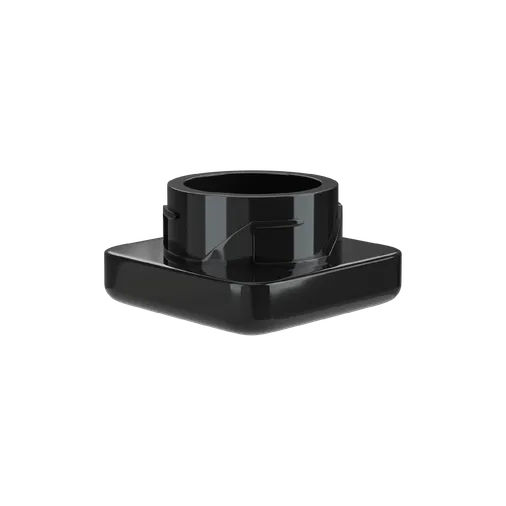5 ML Square Solid Black Glass Child Resistant Concentrate Jar