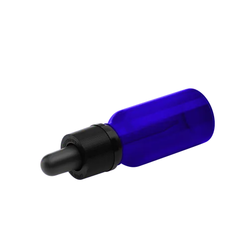 15ML Glass Child Resistant Tincture Bottle - Translucent Blue