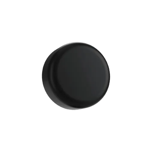 5 ML Matte Black Child Resistant Smooth Push Down &amp; Turn Plastic Lids W/ PTFE Liner