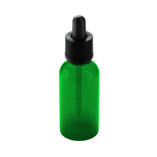 30ML Glass Child Resistant Tincture Bottle - Translucent Green