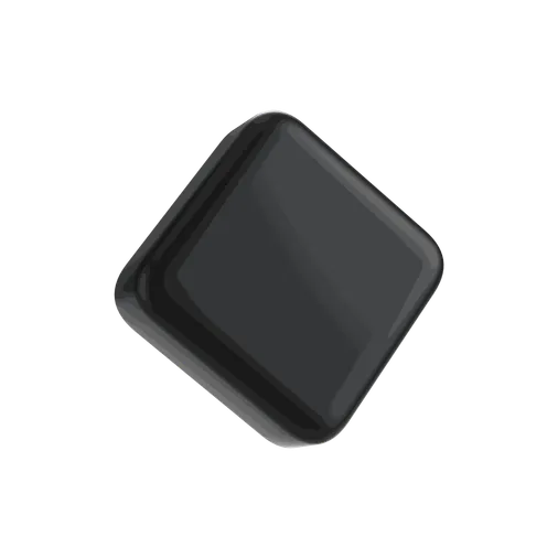 5 ML Square Matte Black Child Resistant Smooth Push Down &amp; Turn Plastic Lids W/ PTFE Liner