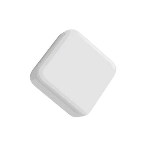 5 ML Square Matte White Child Resistant Smooth Push Down &amp; Turn Plastic Lids W/ PTFE Liner
