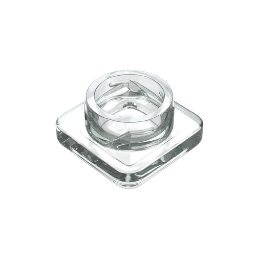 5 ML Square Clear Glass Child Resistant Concentrate Jar